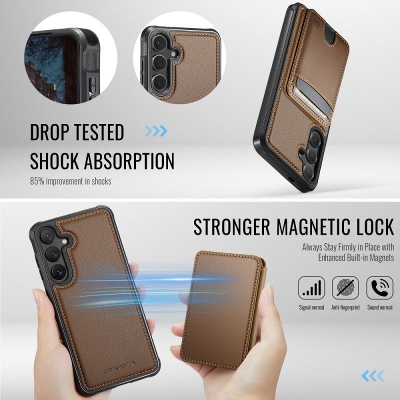 Coque Samsung Galaxy S26 Plus Porte-Cartes Détachable JEEHOOD