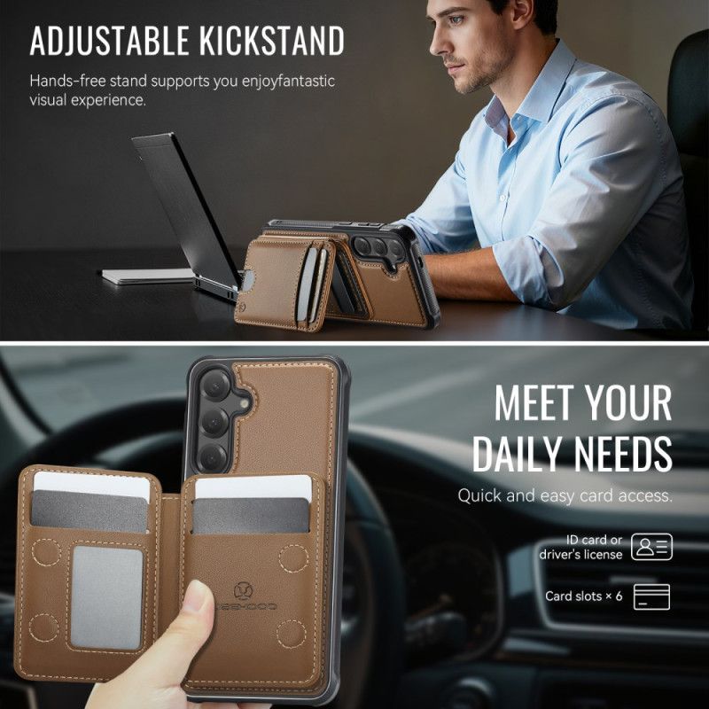 Coque Samsung Galaxy S26 Plus Porte-Cartes Détachable JEEHOOD