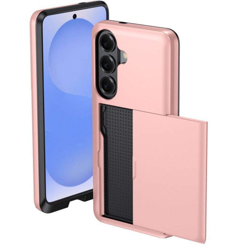 Coque Samsung Galaxy S26 Porte-Cartes Effet Métal