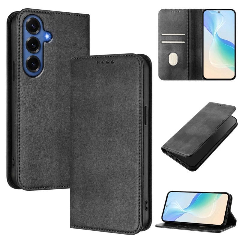 Flip Cover Samsung Galaxy S26 Plus Protection RFID Texture Rétro