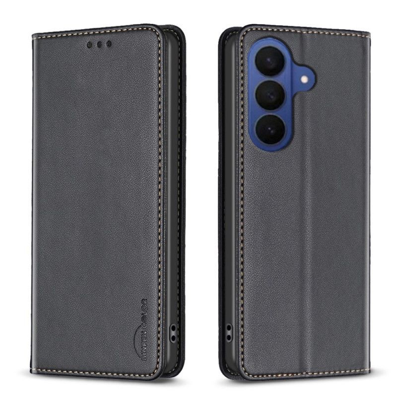 Flip Cover Samsung Galaxy S26 Plus Simili Cuir BINFEN COLOR