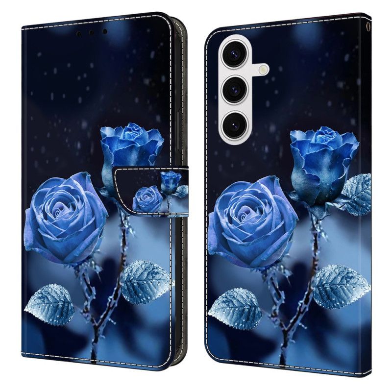Housse Samsung Galaxy S26 Plus 5G Roses Bleues