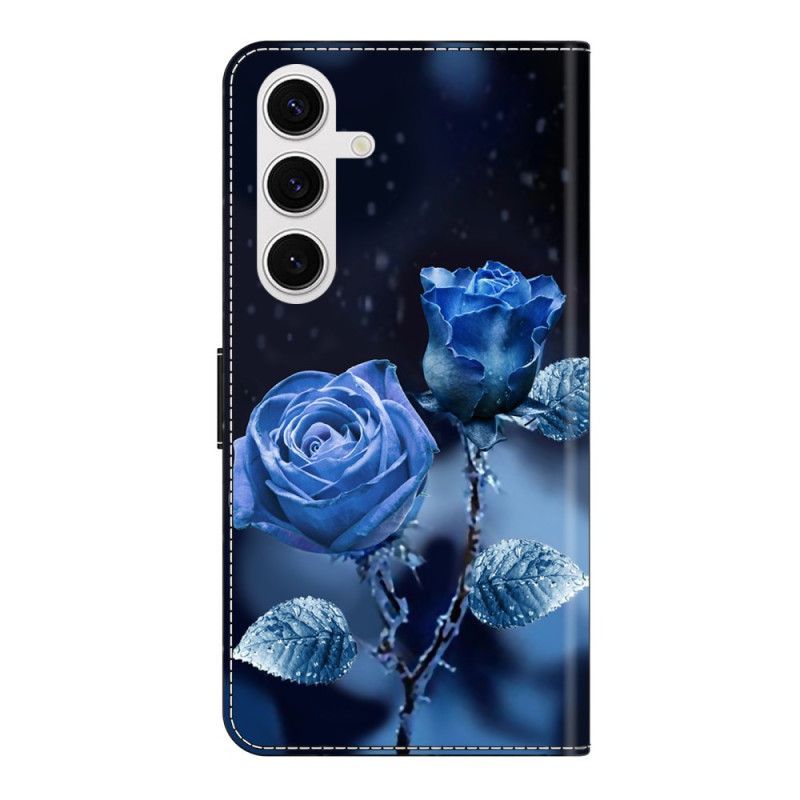 Housse Samsung Galaxy S26 Plus 5G Roses Bleues