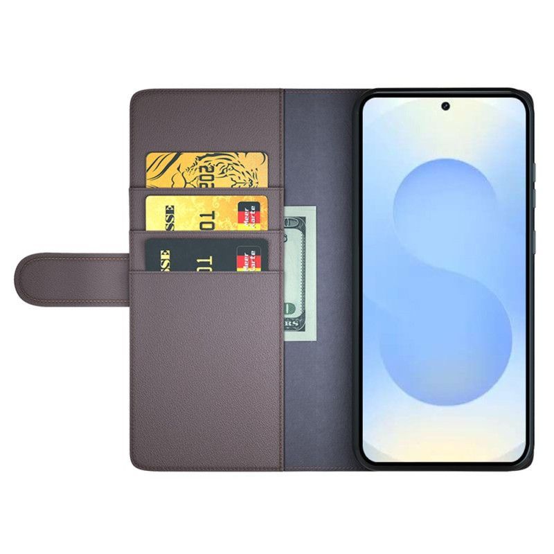 Housse Samsung Galaxy S26 Plus Cuir Véritable