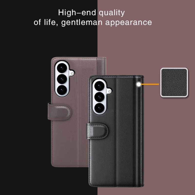Housse Samsung Galaxy S26 Plus Cuir Véritable