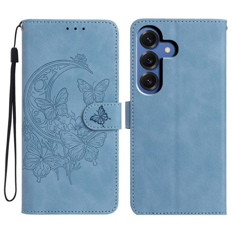 Housse Samsung Galaxy S26 Plus Empreinte Papillon et Fleurs