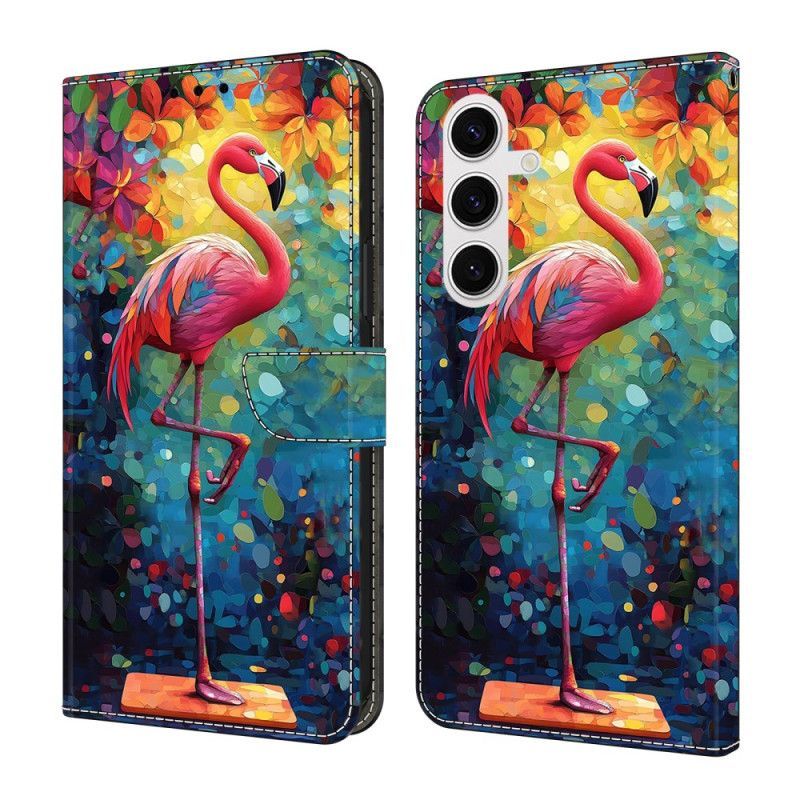 Housse Samsung Galaxy S26 Plus Flamant Rose Art