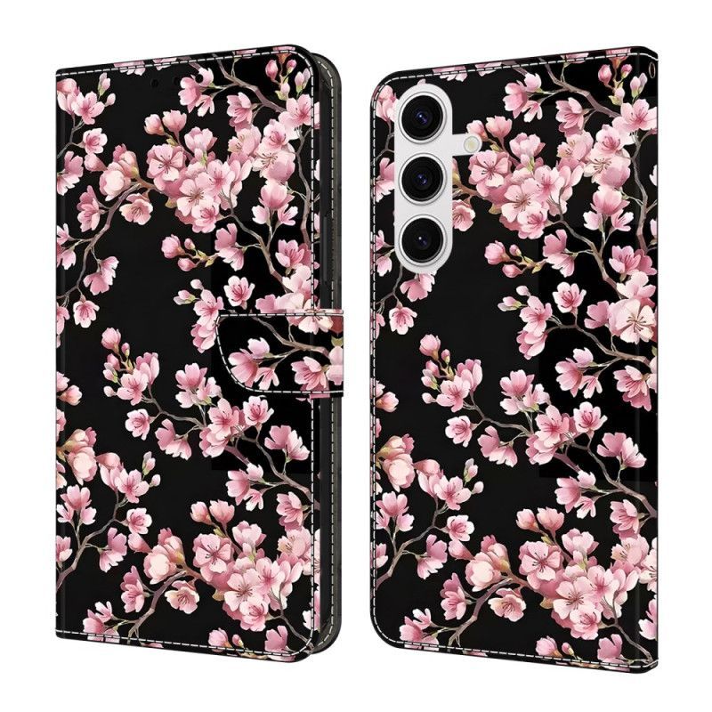 Housse Samsung Galaxy S26 Plus Fleurs de Pêcher
