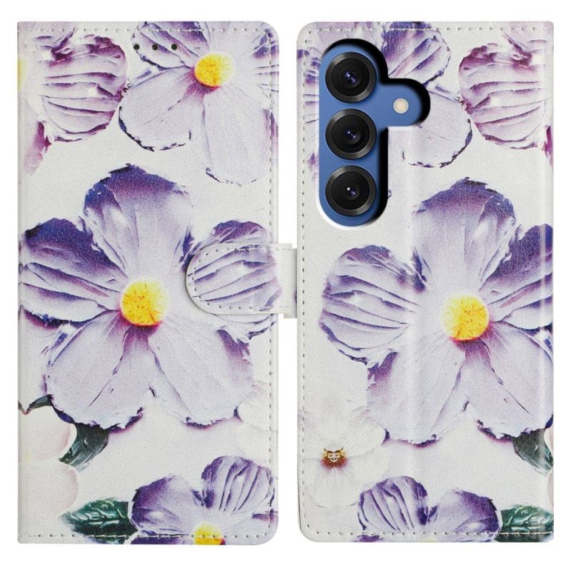 Housse Samsung Galaxy S26 Plus Fleurs Violettes