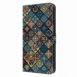 Housse Samsung Galaxy S26 Plus Motif Floral Bleu