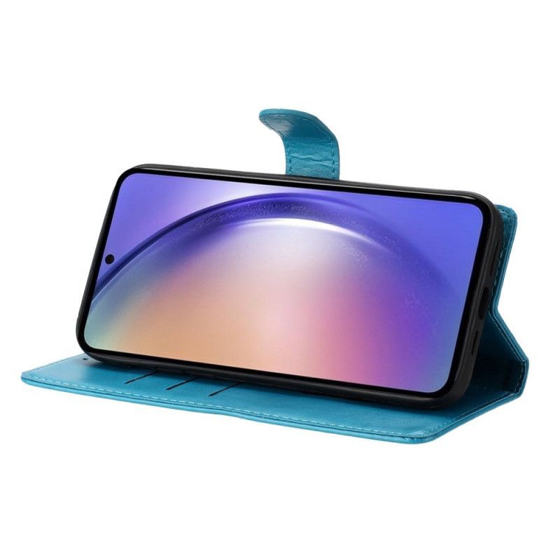 Housse Samsung Galaxy S26 Plus Motif Papillon Floral et Lanière