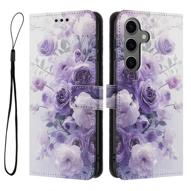 Housse Samsung Galaxy S26 Plus Roses Violettes