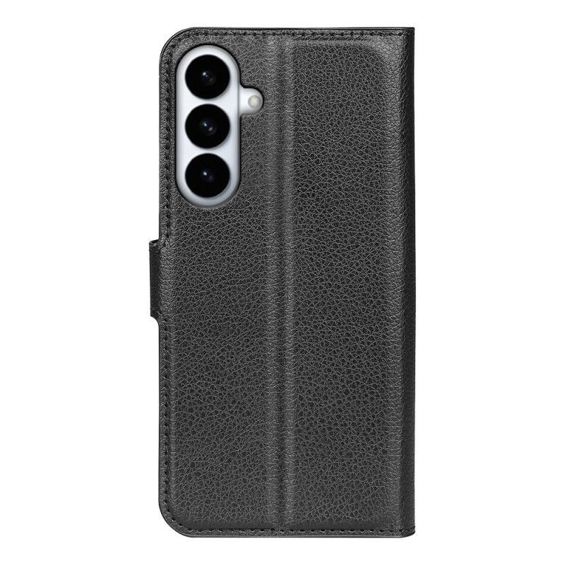 Housse Samsung Galaxy S26 Plus Simili Cuir Litchi