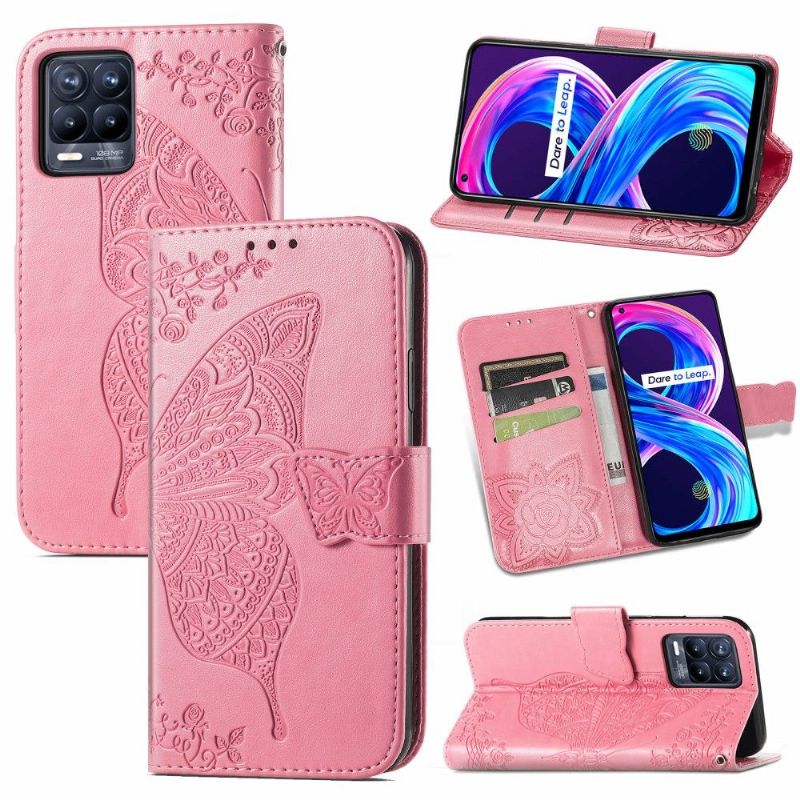 Housse Realme 8 / 8 Pro Papillon Relief