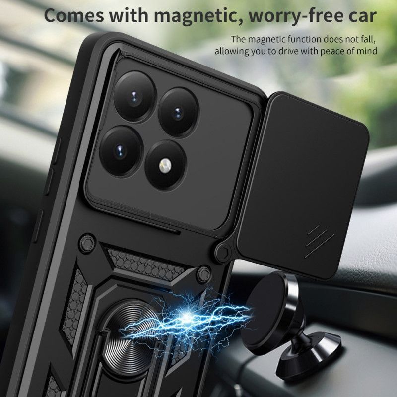 Coque Xiaomi 15T Couvercle Coulissant pour Caméra et Support