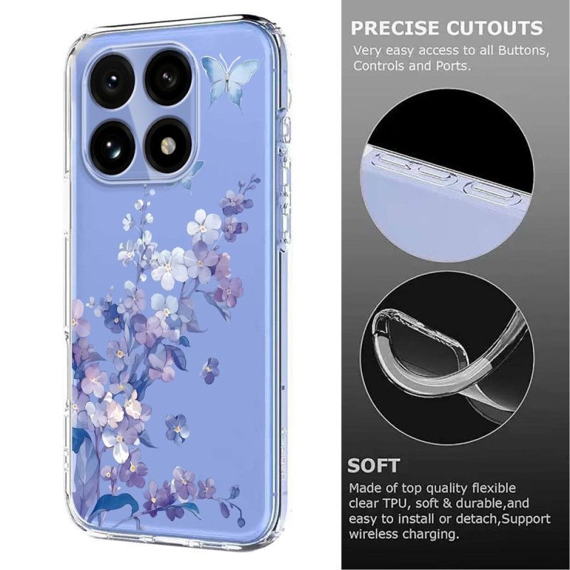 Coque Xiaomi 15T Transparente Florale