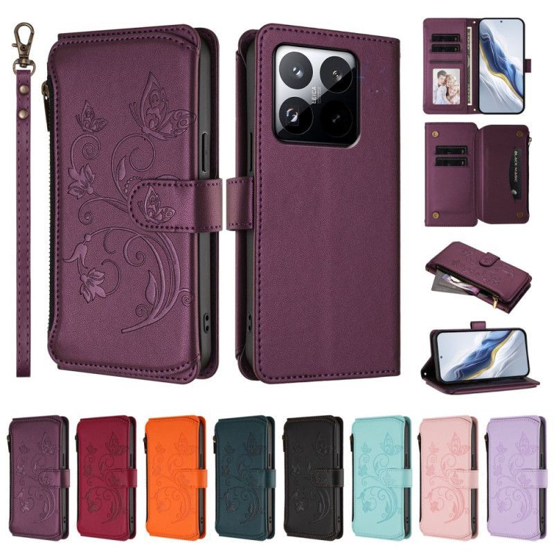 Housse Xiaomi 15T 6 Porte-Cartes RFID et Lanière