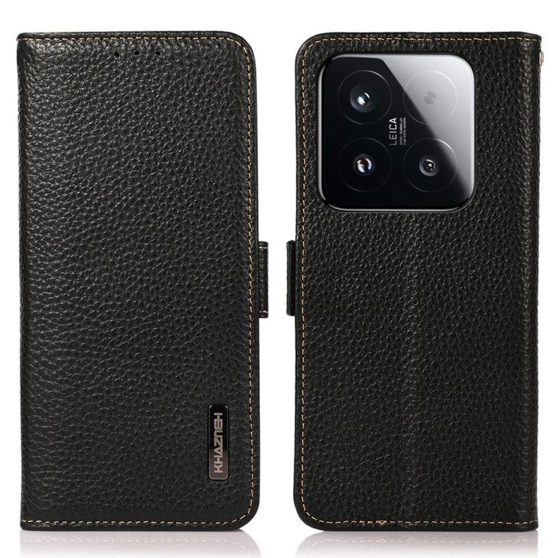 Housse Xiaomi 15T Cuir Véritable avec Blocage RFID