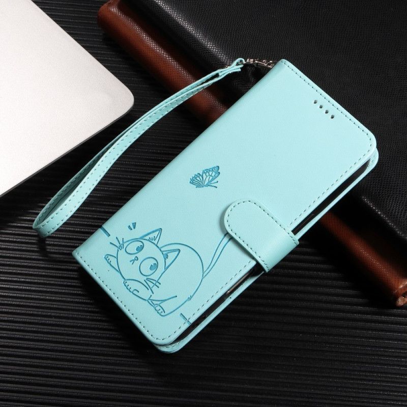 Housse Xiaomi 15T Design Chat à Lanière