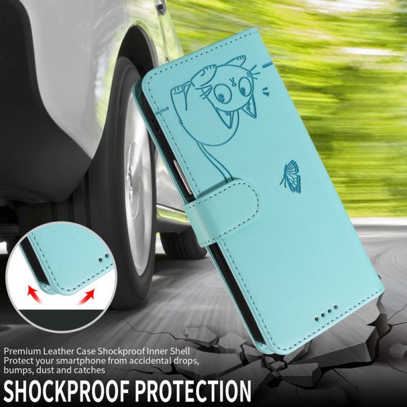 Housse Xiaomi 15T Design Chat à Lanière