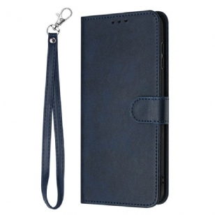 Housse Xiaomi 15T Effet Cuir avec Lanière