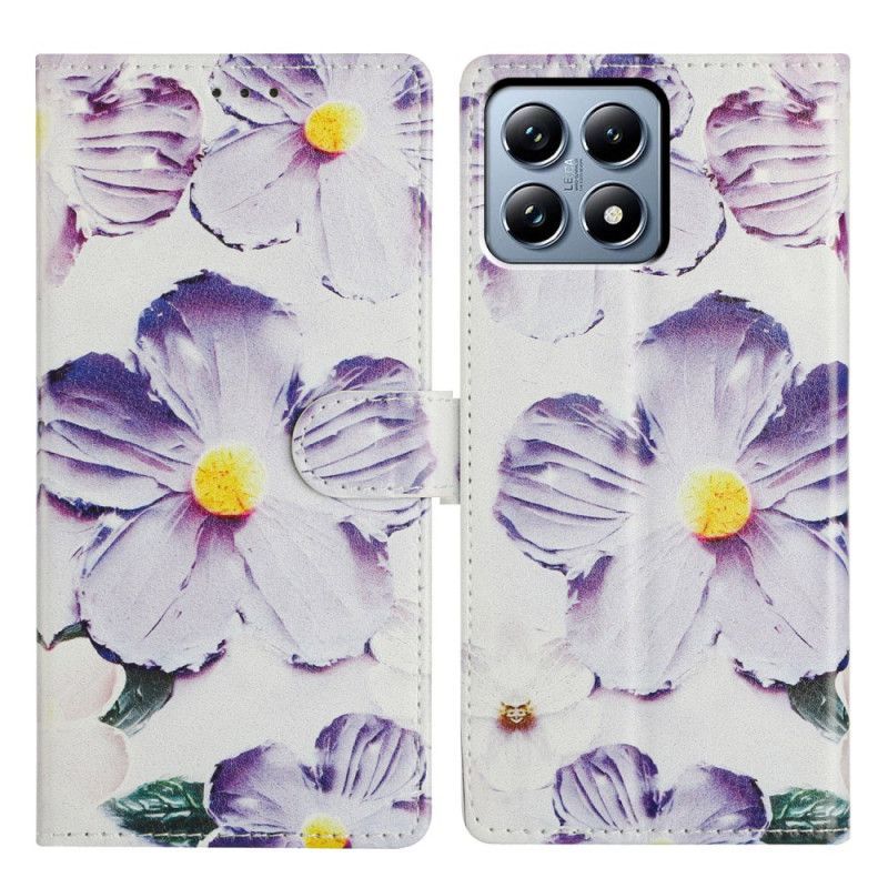 Housse Xiaomi 15T Fleurs Violettes