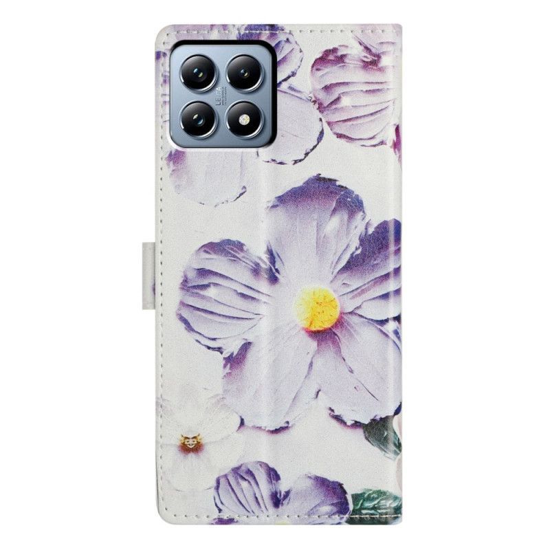 Housse Xiaomi 15T Fleurs Violettes