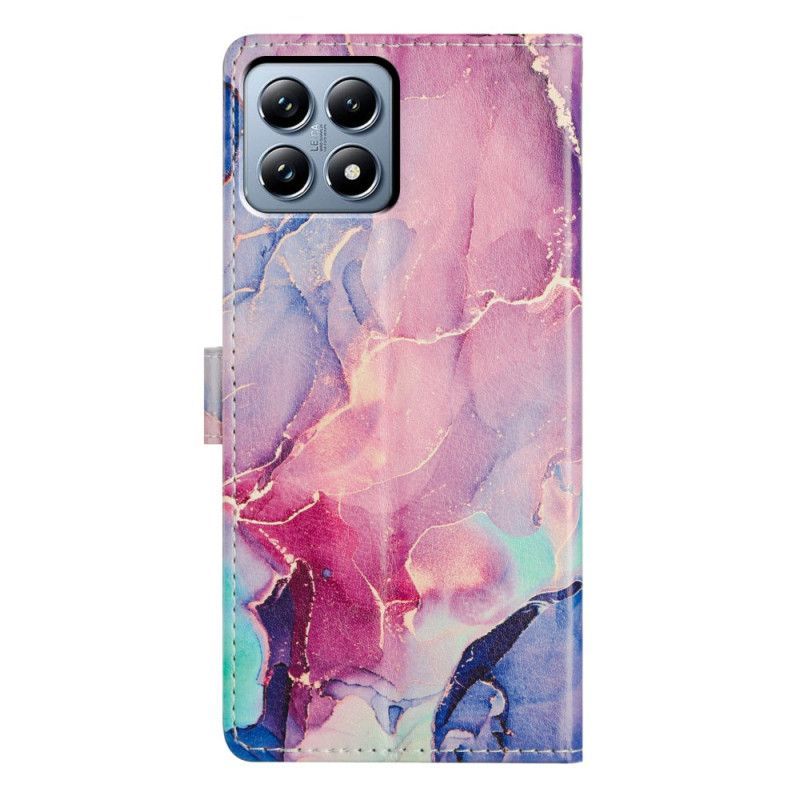 Housse Xiaomi 15T Marbre Vert et Rose