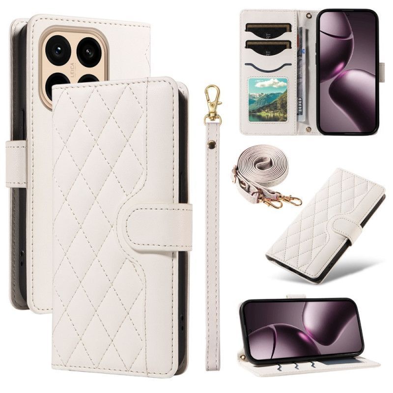 Housse Xiaomi 15T Matelassée avec Lanière et Bandoulière