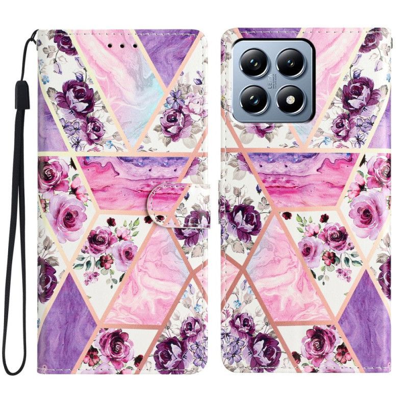 Housse Xiaomi 15T Motif Floral Violet