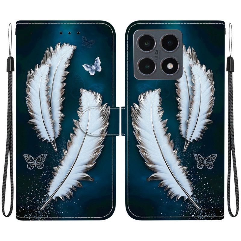 Housse Xiaomi 15T Plumes Blancs