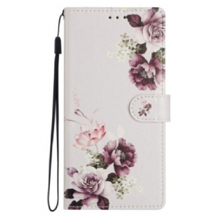 Housse Xiaomi 15T Roses Violettes
