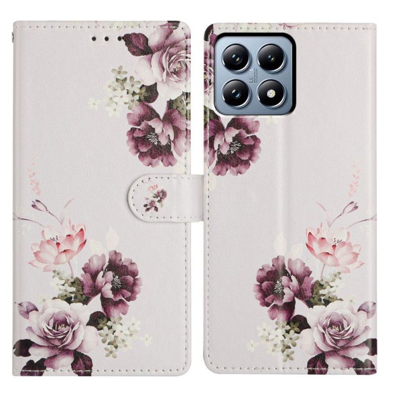 Housse Xiaomi 15T Roses Violettes