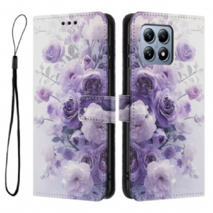 Housse Xiaomi 15T Roses Violettes