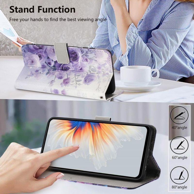 Housse Xiaomi 15T Roses Violettes