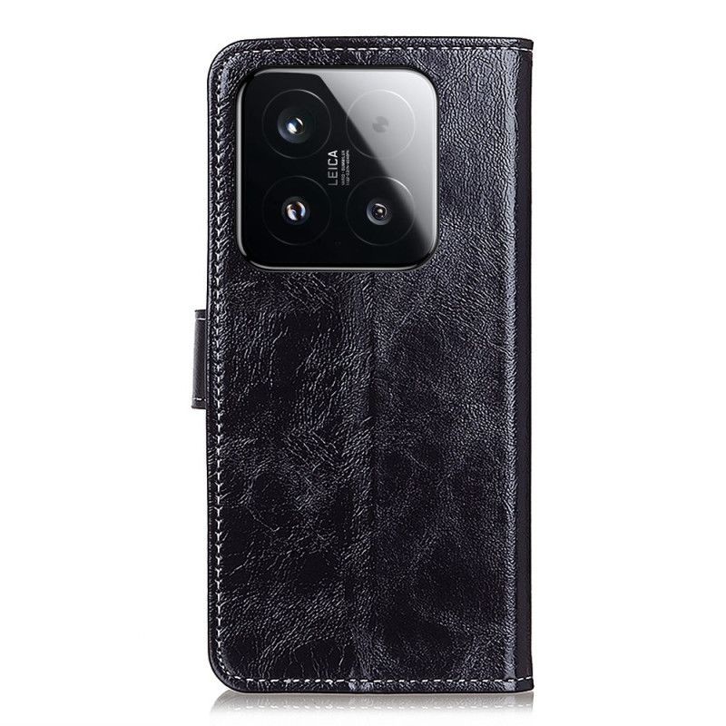 Housse Xiaomi 15T Simili Cuir Brillant