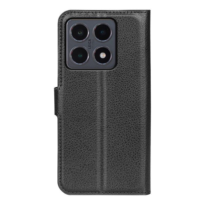 Housse Xiaomi 15T Simili Cuir Litchi