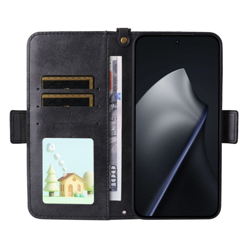 Housse Xiaomi 15T Vintage avec Bandoulière