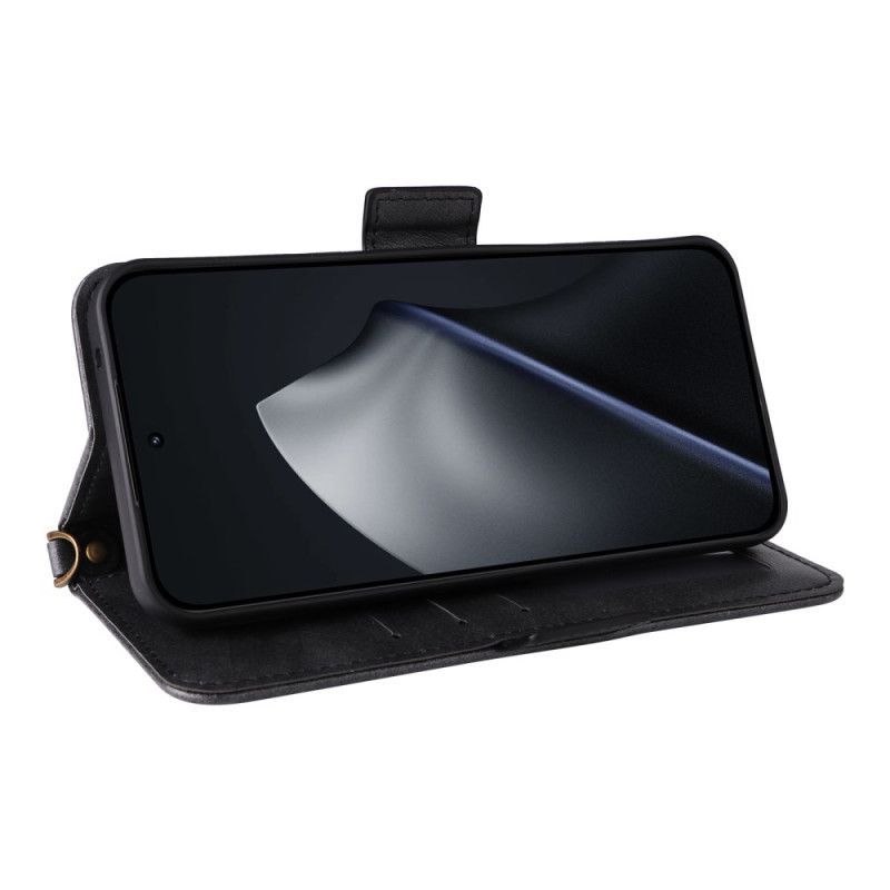 Housse Xiaomi 15T Vintage avec Bandoulière