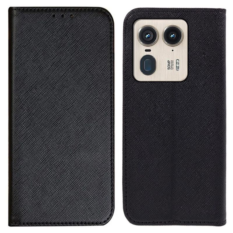 Flip Cover Motorola Edge 50 Ultra Texture Croisée