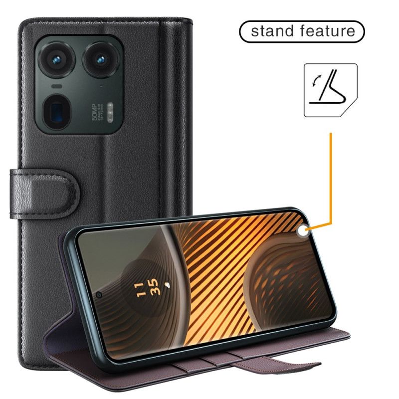Housse Motorola Edge 50 Ultra Cuir