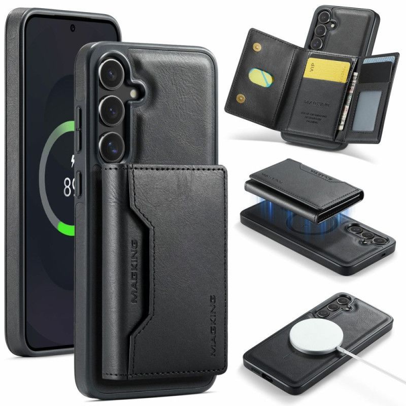 Coque Samsung Galaxy S25 FE Compatible MagSafe Portefeuille Détachable MAGKING