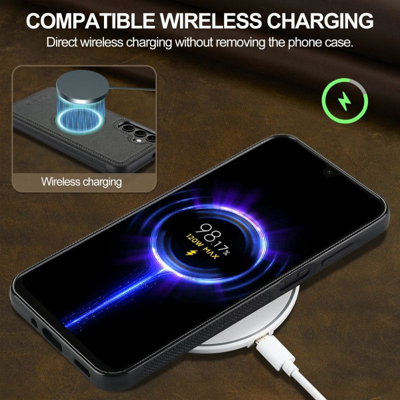 Coque Samsung Galaxy S25 FE Compatible MagSafe Style Cuir