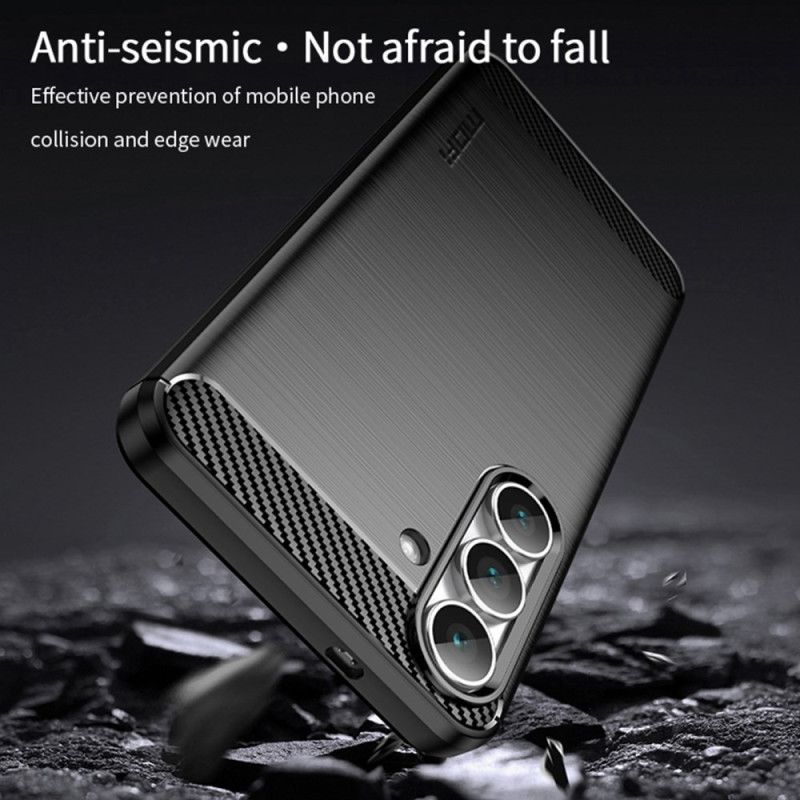 Coque Samsung Galaxy S25 FE Fibre Carbone Brossée