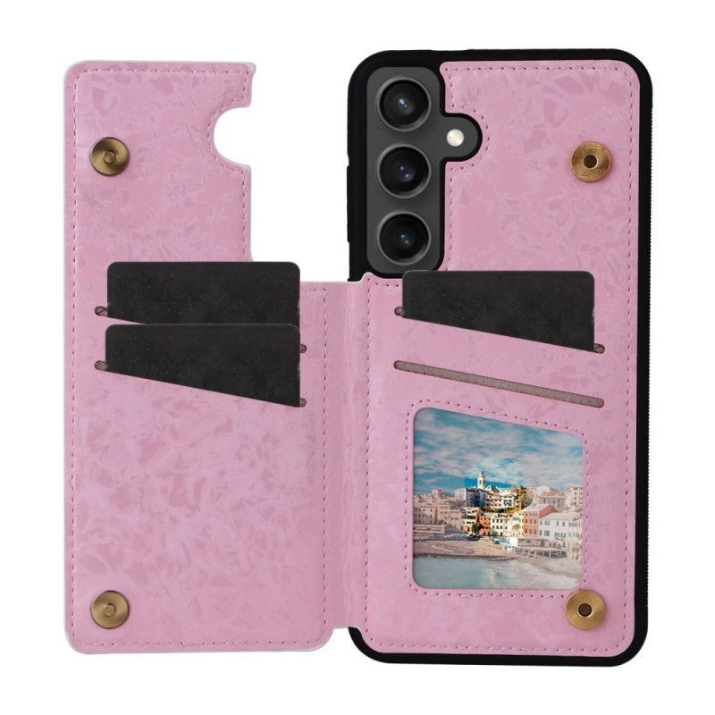Coque Samsung Galaxy S25 FE Porte-Cartes Floral