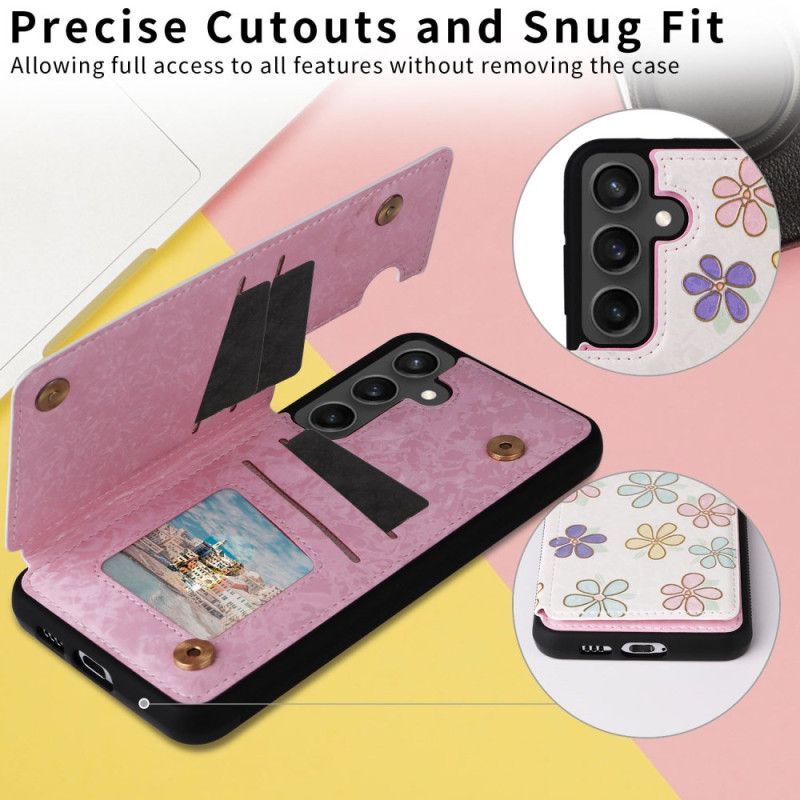 Coque Samsung Galaxy S25 FE Porte-Cartes Floral