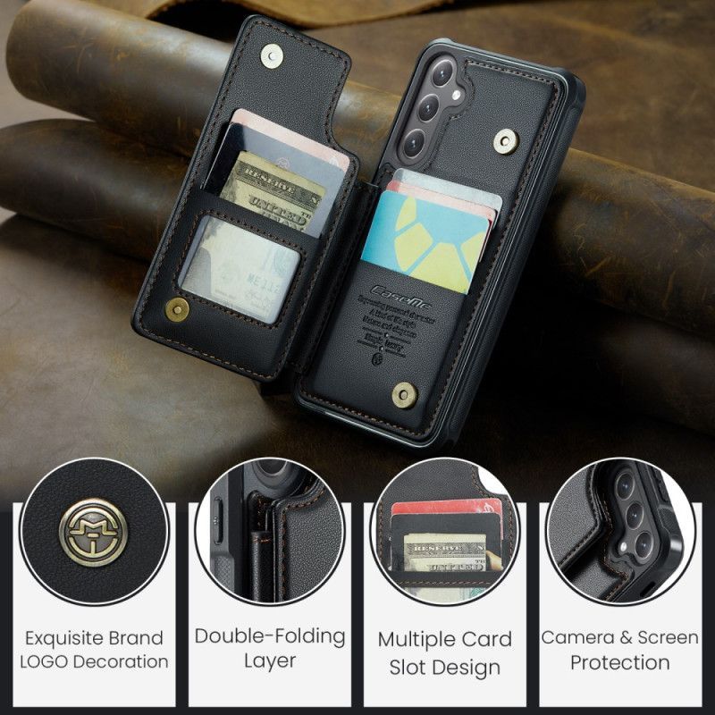 Coque Samsung Galaxy S25 FE Portefeuille avec Blocage RFID