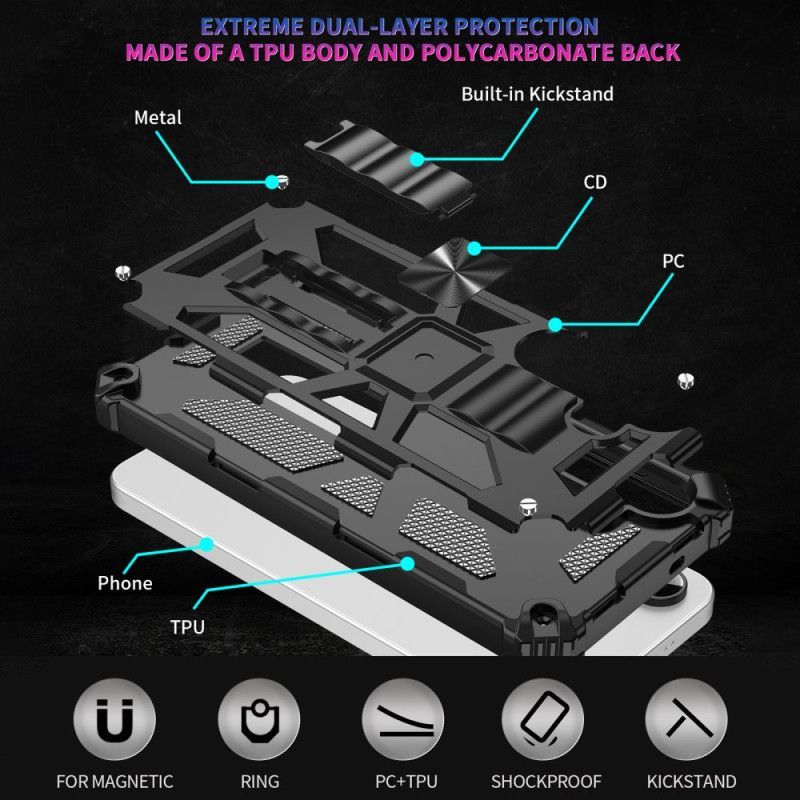 Coque Samsung Galaxy S25 FE Protection Antichoc avec Support Intégré