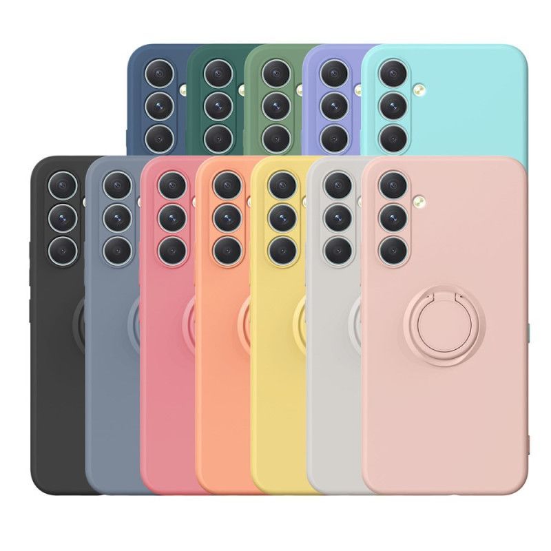 Coque Samsung Galaxy S25 FE Silicone avecAnneau-Support et Lanière