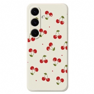 Coque Samsung Galaxy S25 FE Silicone Cerises